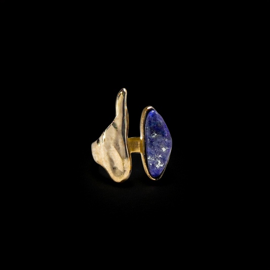 Lapis Lazuli Wave Ring