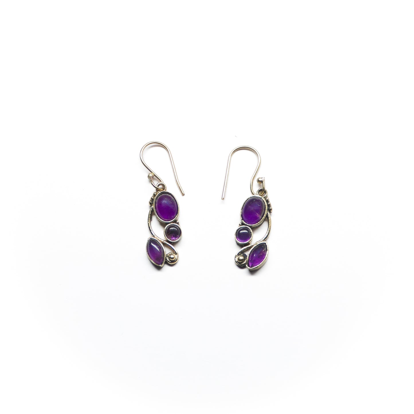 Triple Vine Drop Earrings