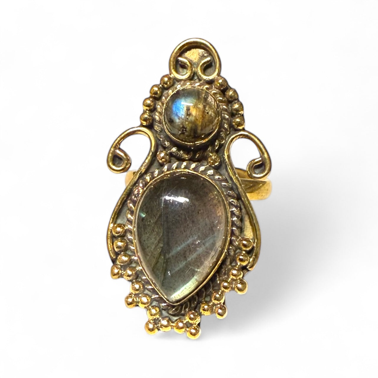 Labradorite heirloom ring