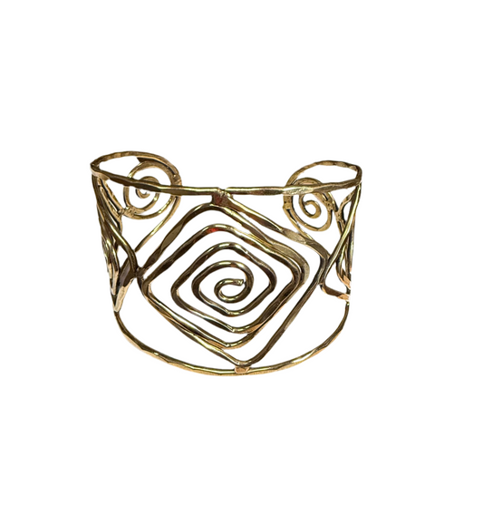 Diamond spiral bracelet