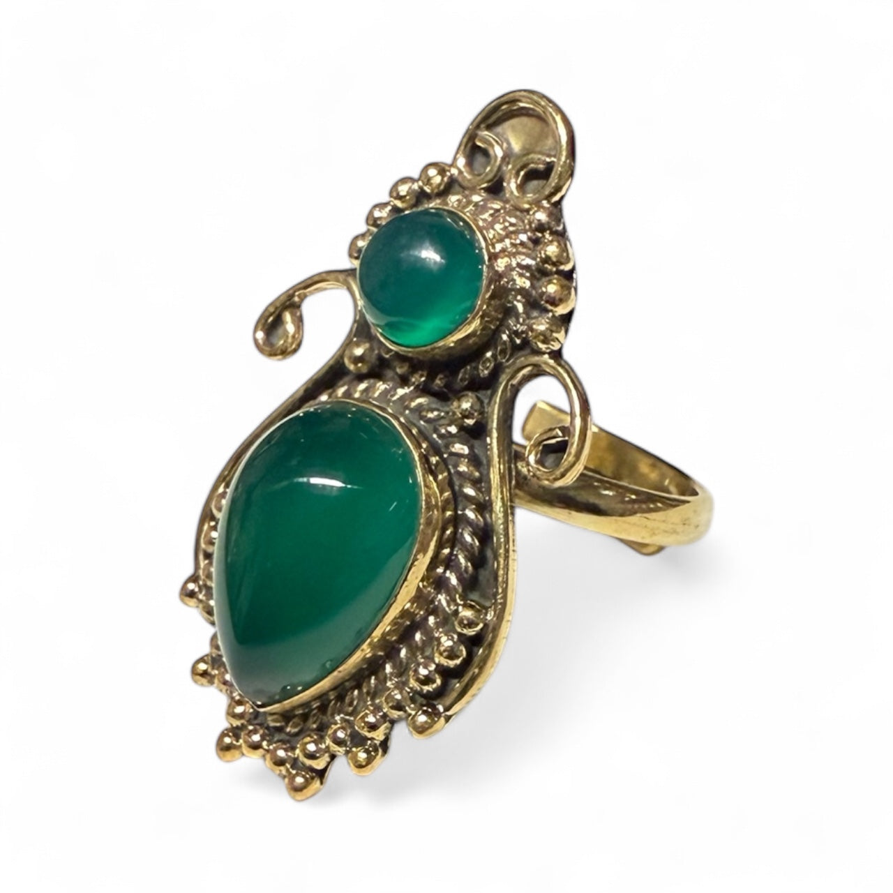 Green Onyx heirloom ring