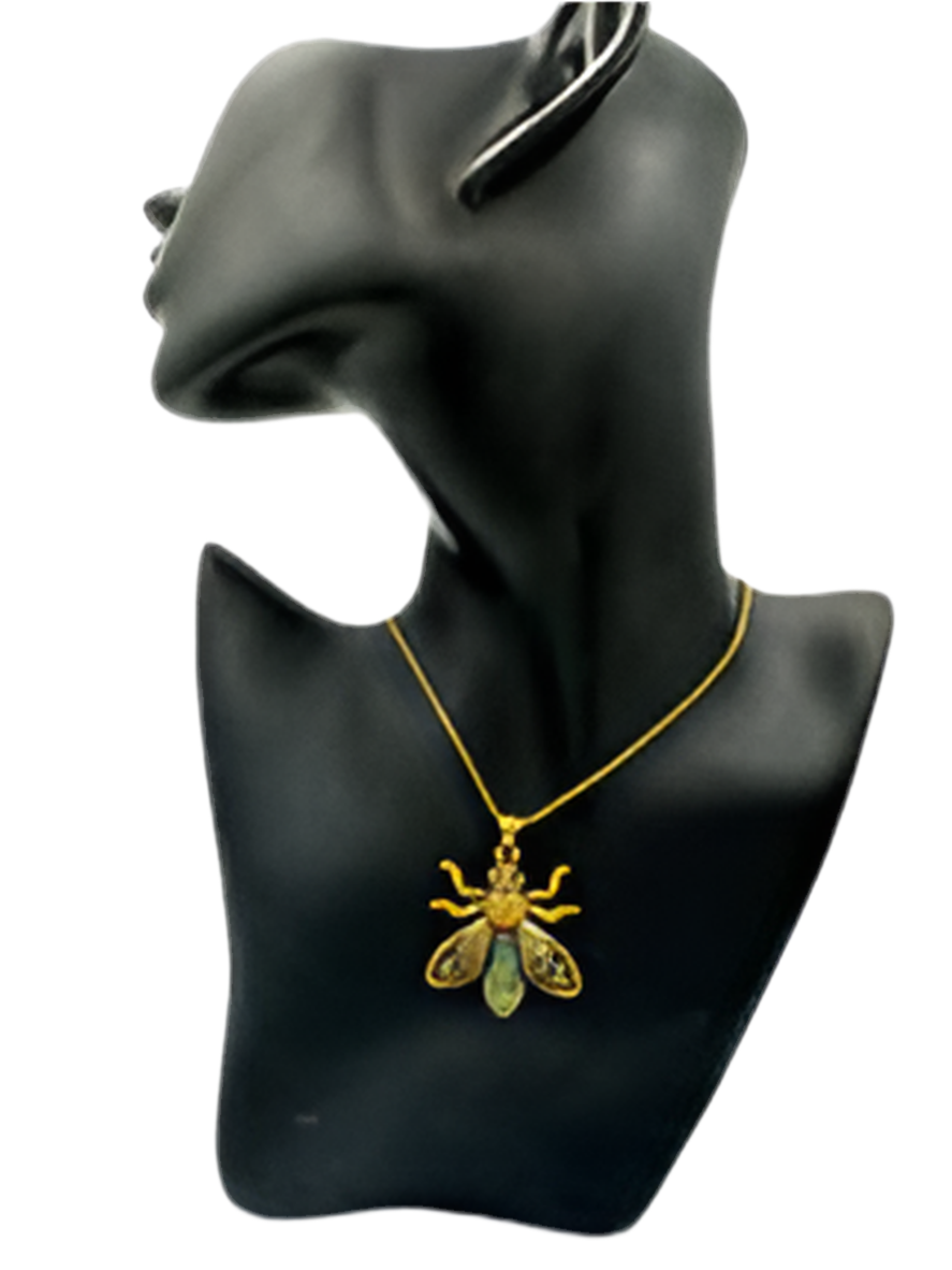 Labradorite Bee Pendant