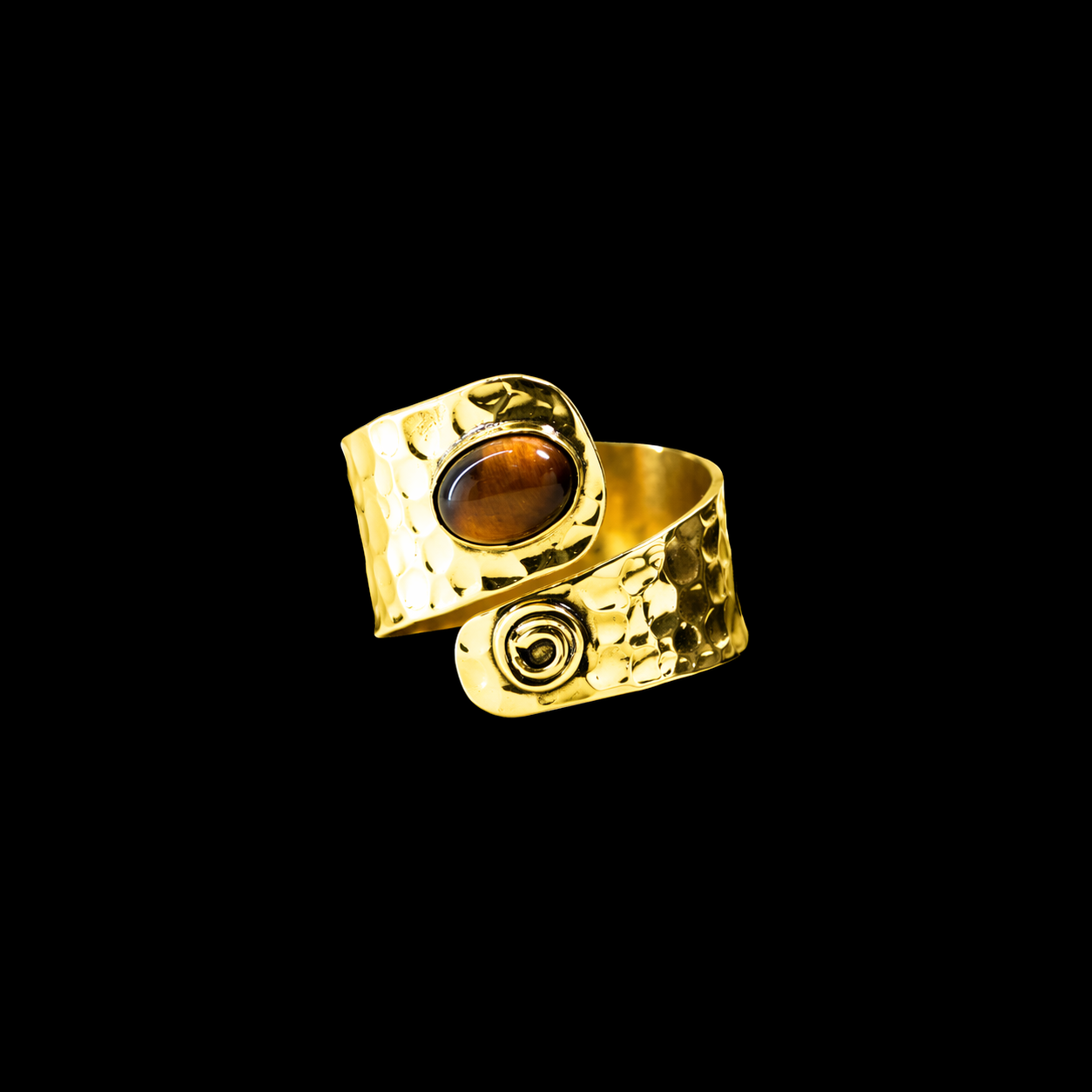 Hammered Wrap Ring