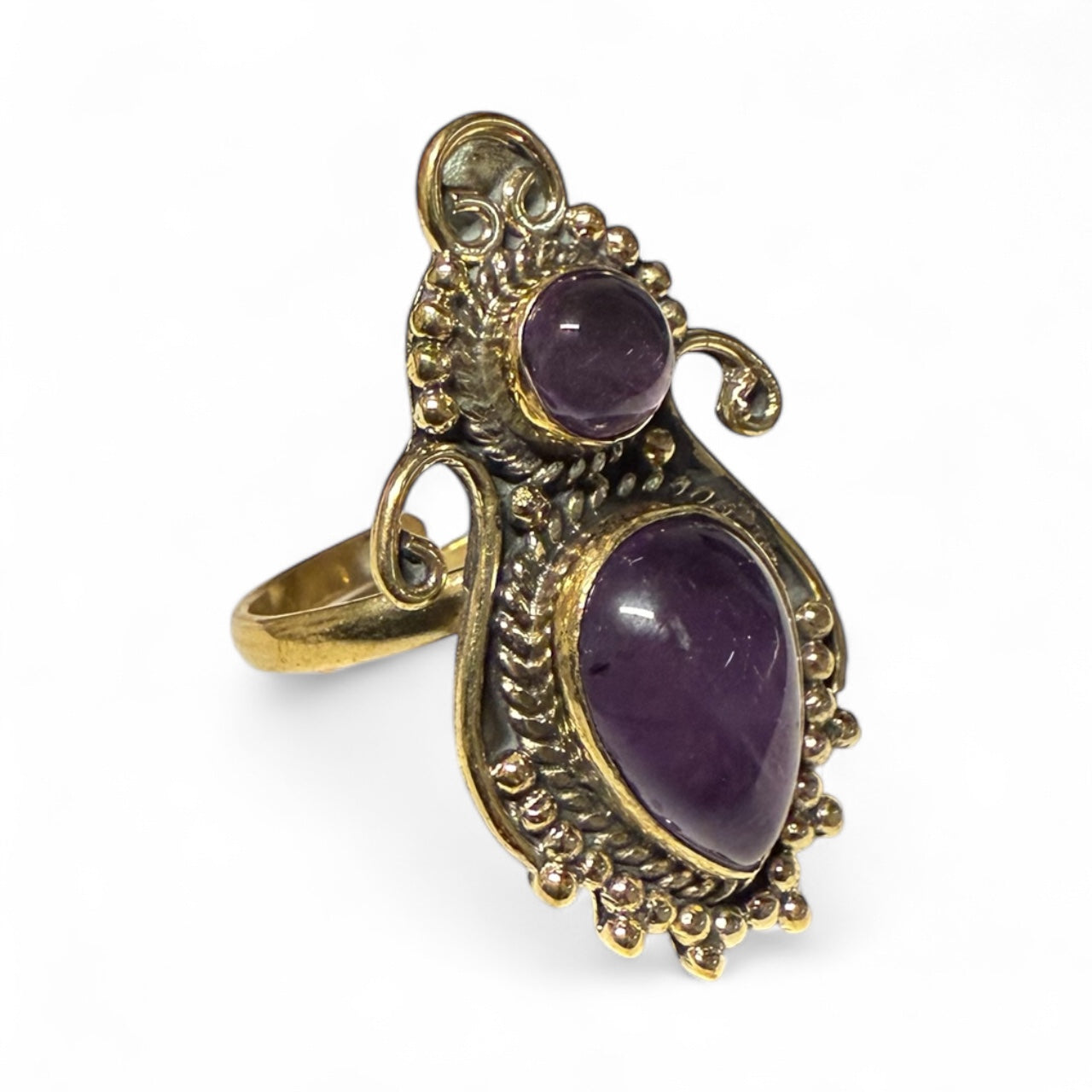 Amethyst heirloom ring