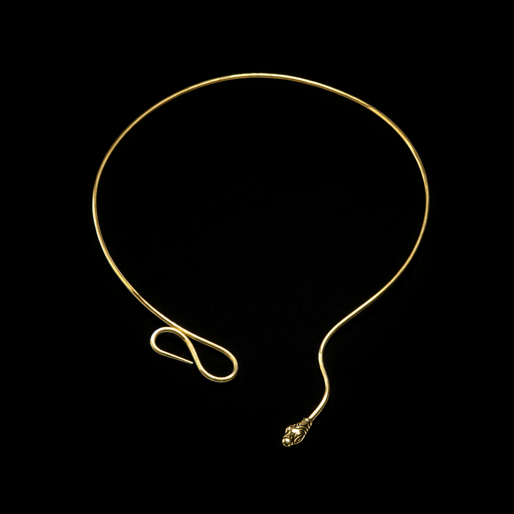 Snake Interlocking Collar Necklace