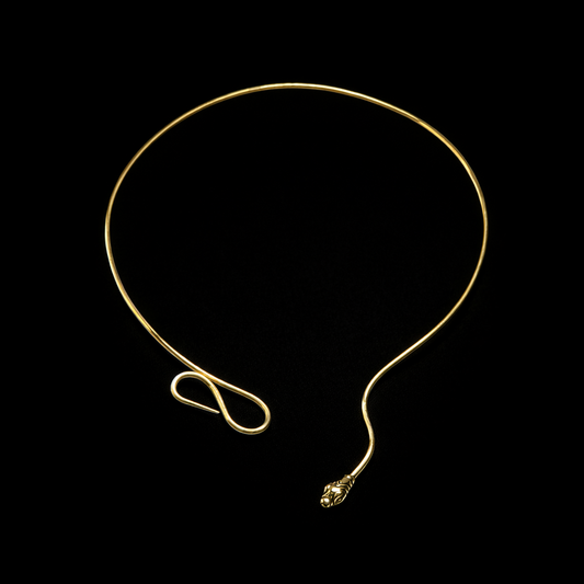 Snake Interlocking Collar Necklace