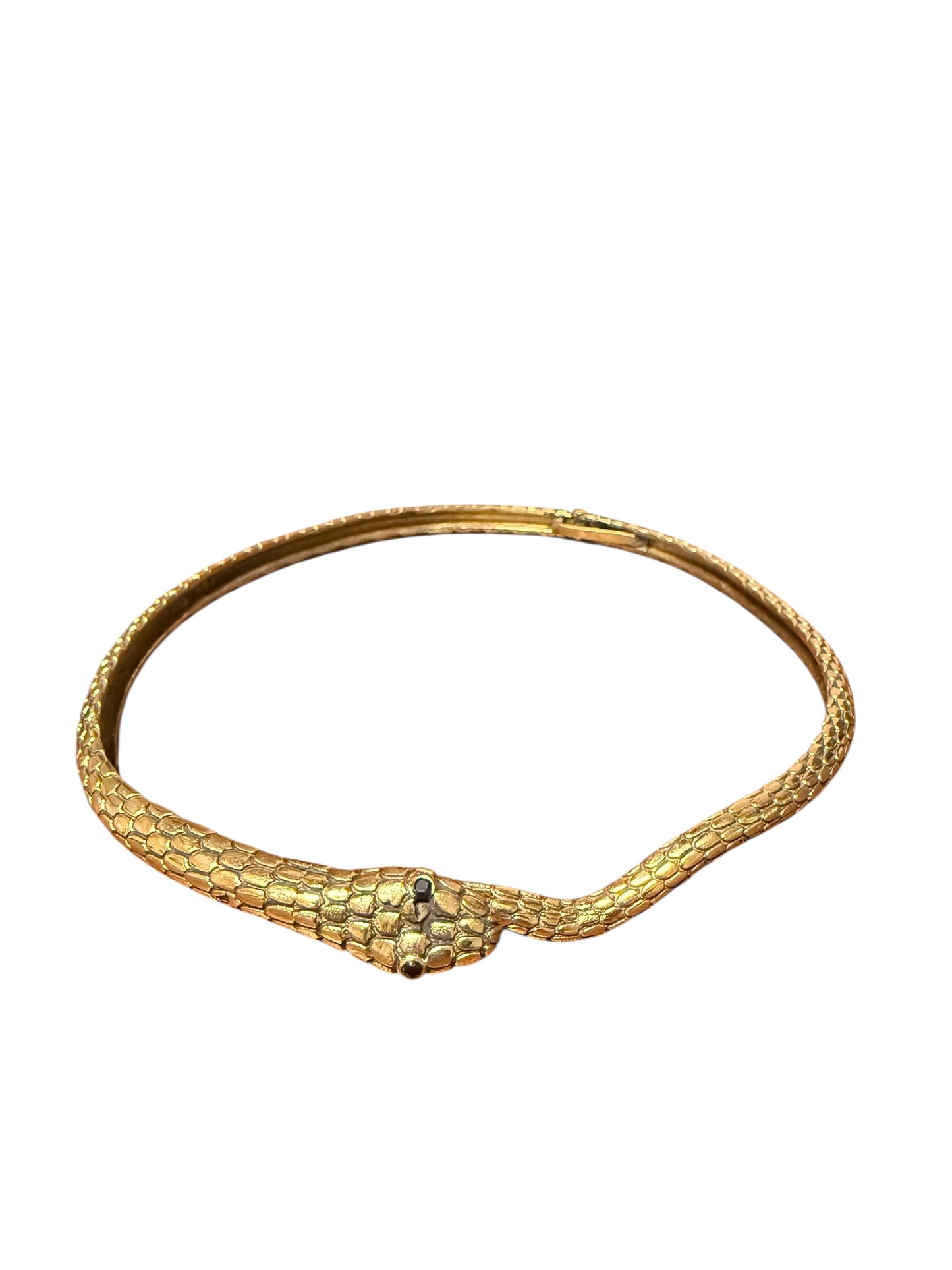 Snake necklace with clasp