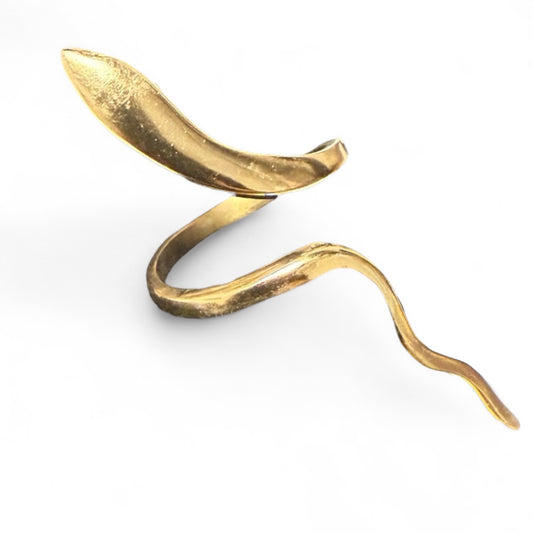 Smooth long snake ring