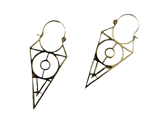 Mystic triangle earrings