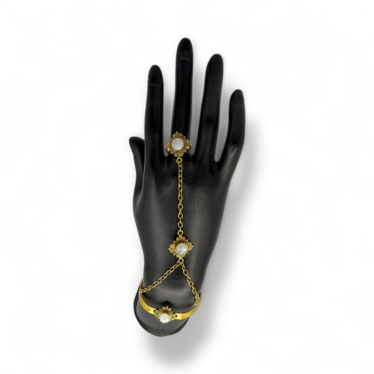 Diamond Moonstone Handchain