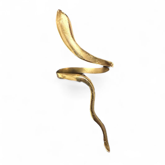 Smooth long snake ring