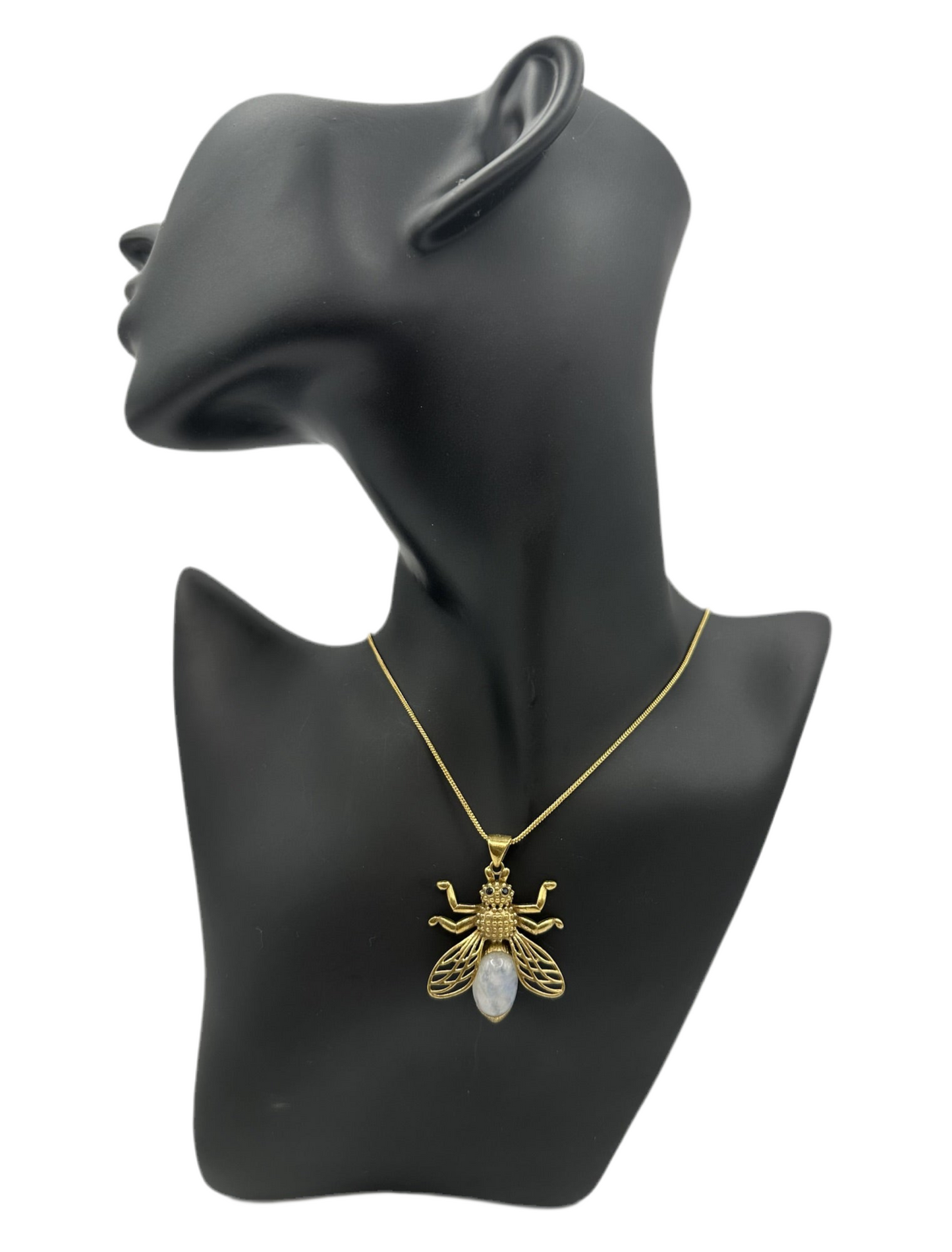 Moonstone Bee Pendant