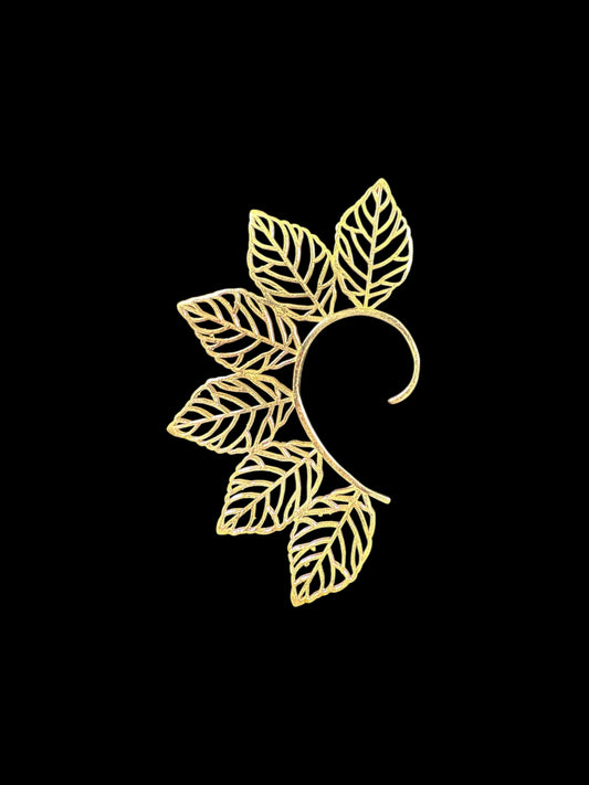 Leaf filigree cuff