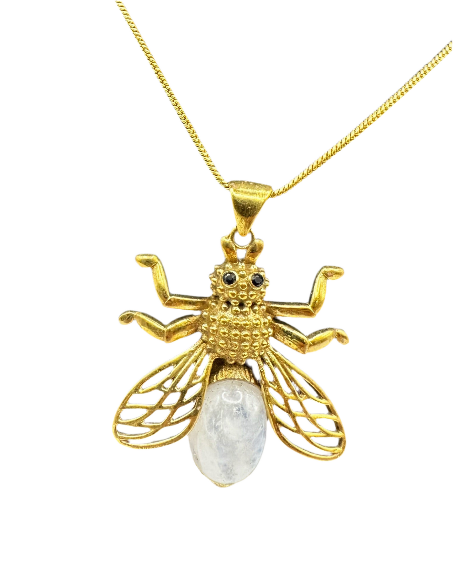 Moonstone Bee Pendant