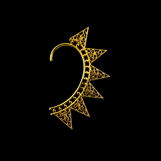 Filigree Sunray Ear Cuff
