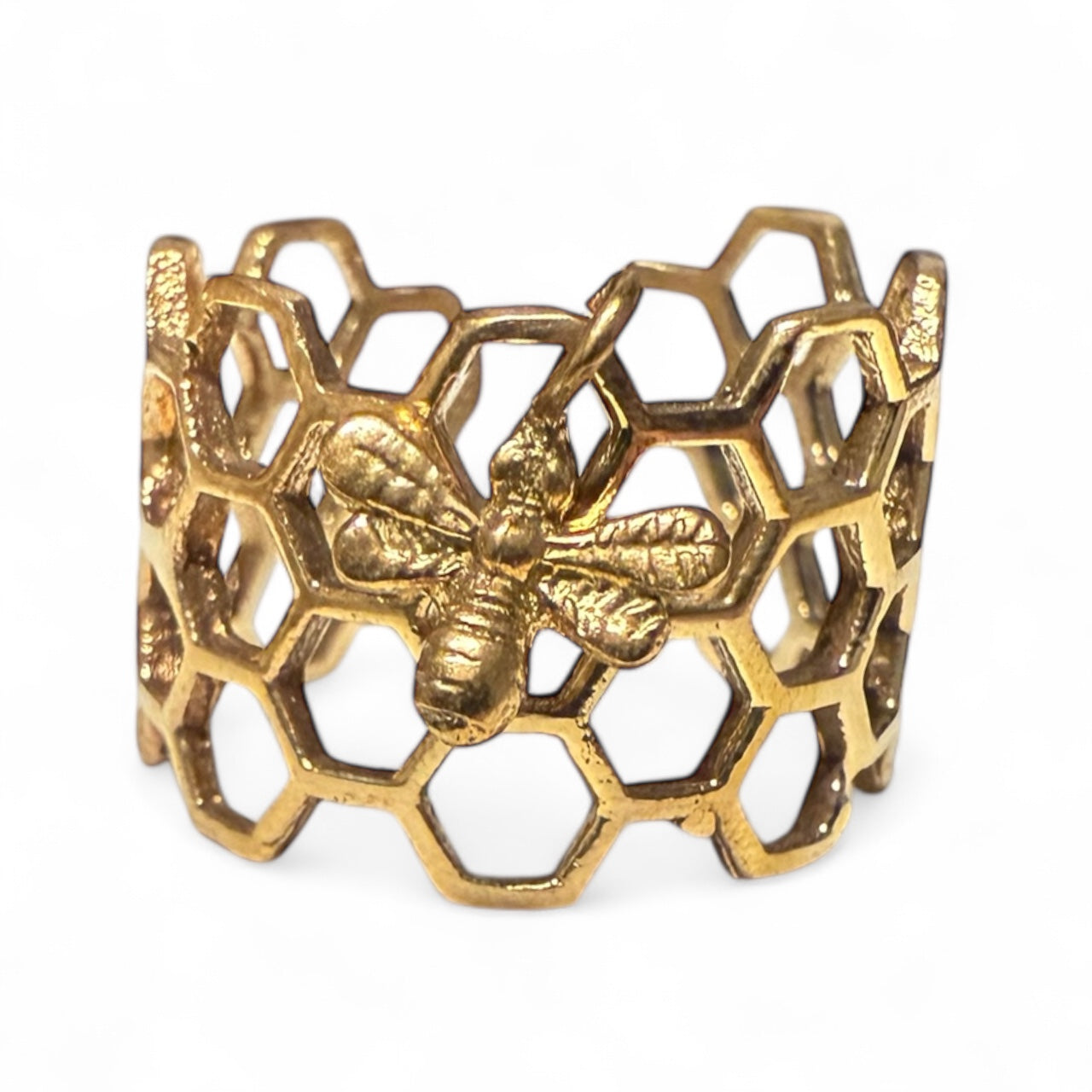 Honeycomb bee ring