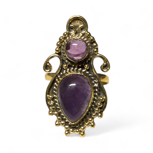 Amethyst heirloom ring