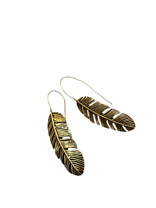 Feather earrings