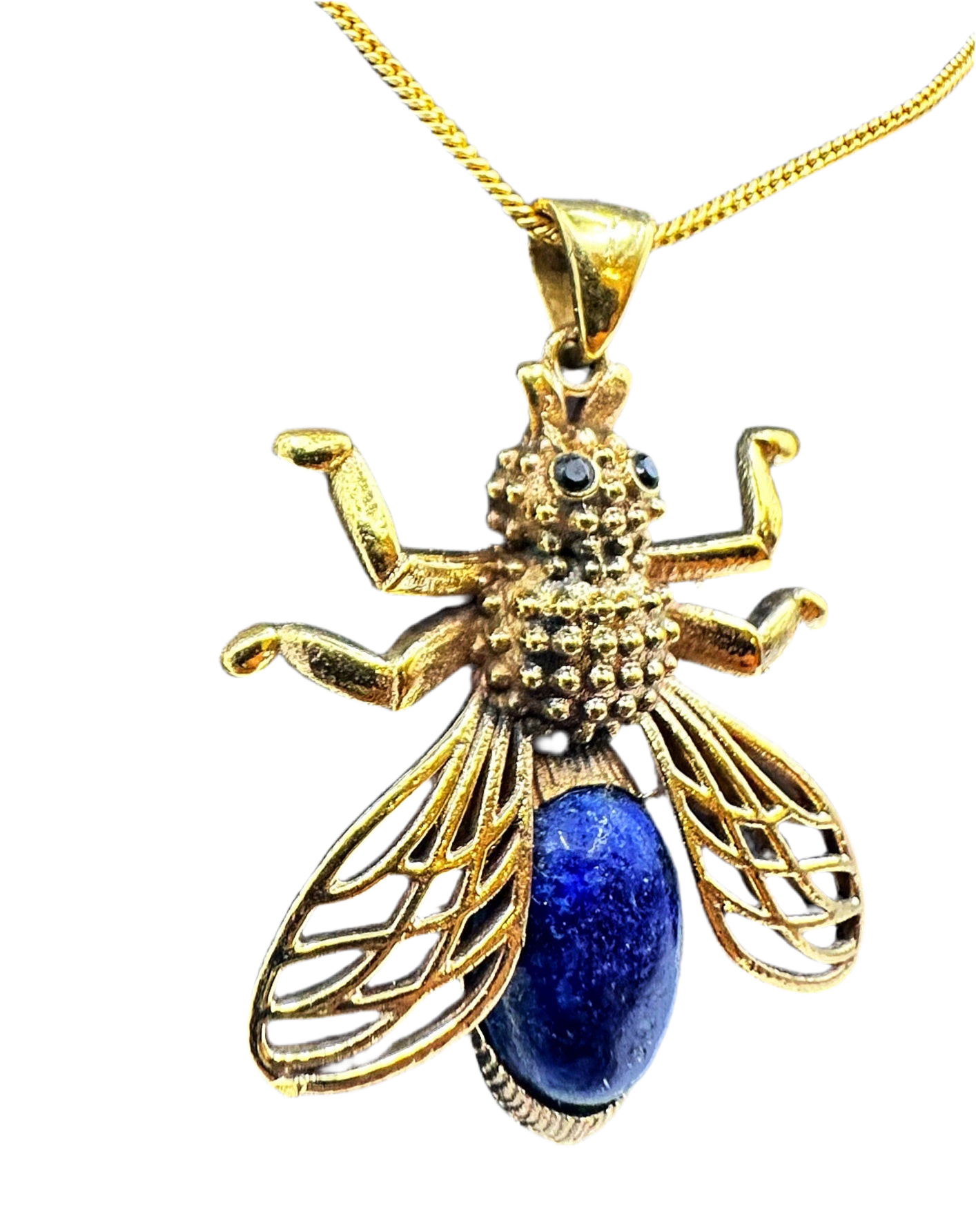 Lapis Bee Pendant