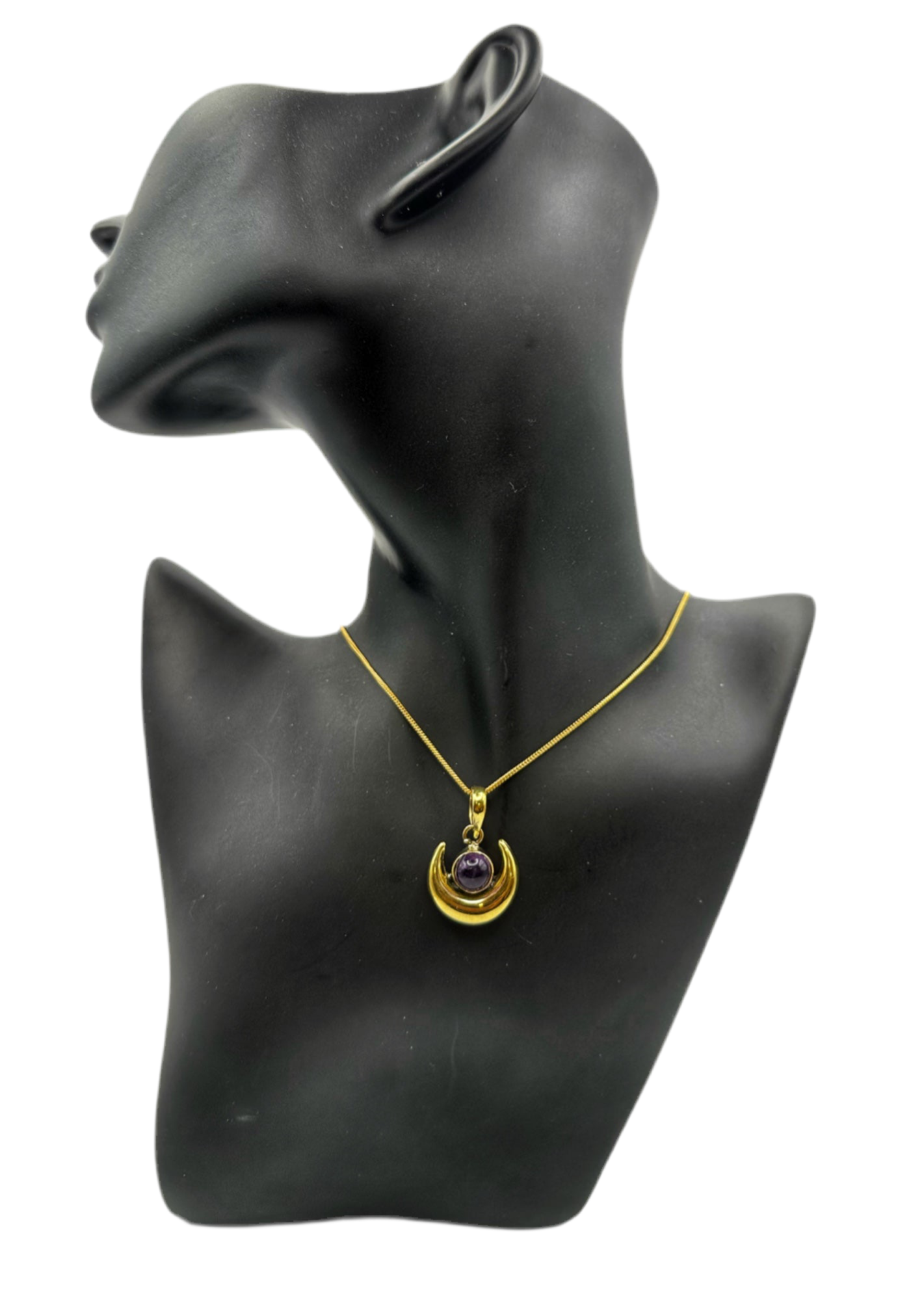 Amethyst Moon Pendant