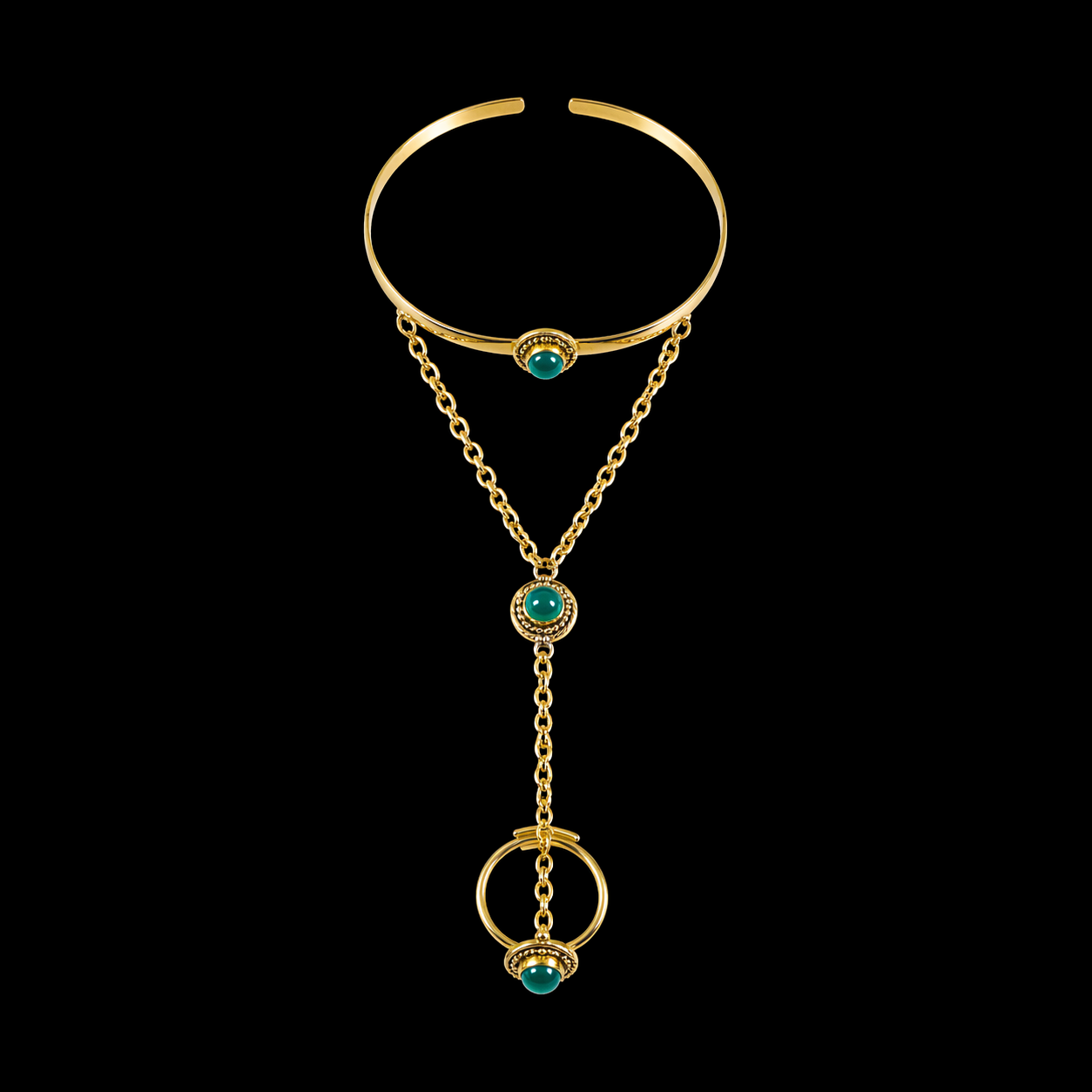 Green Onyx Hand-chain