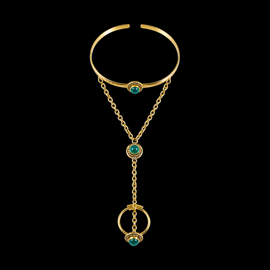 Green Onyx Hand-chain