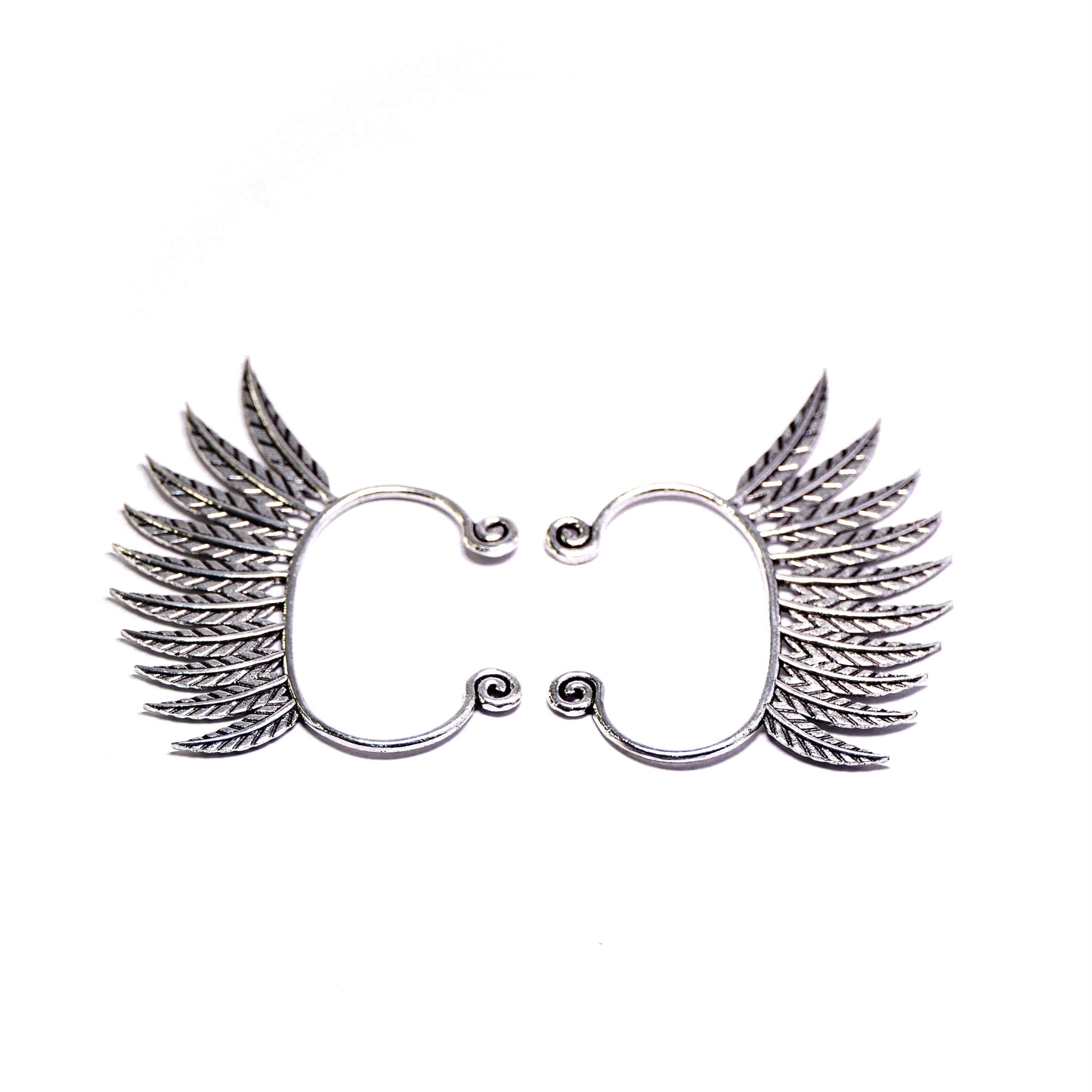 Feather Fan Ear Cuff Earrings