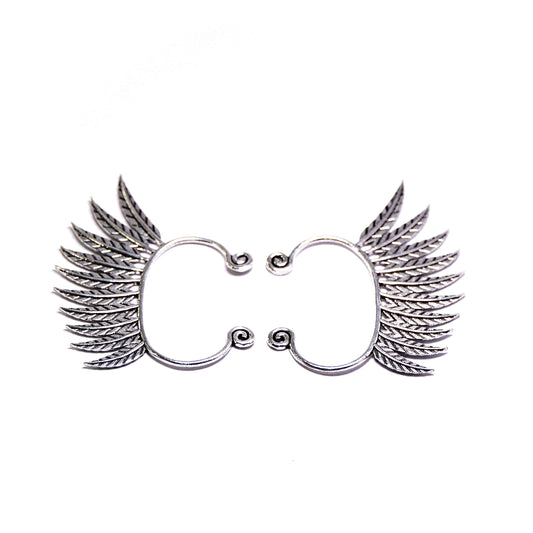 Feather Fan Ear Cuff Earrings