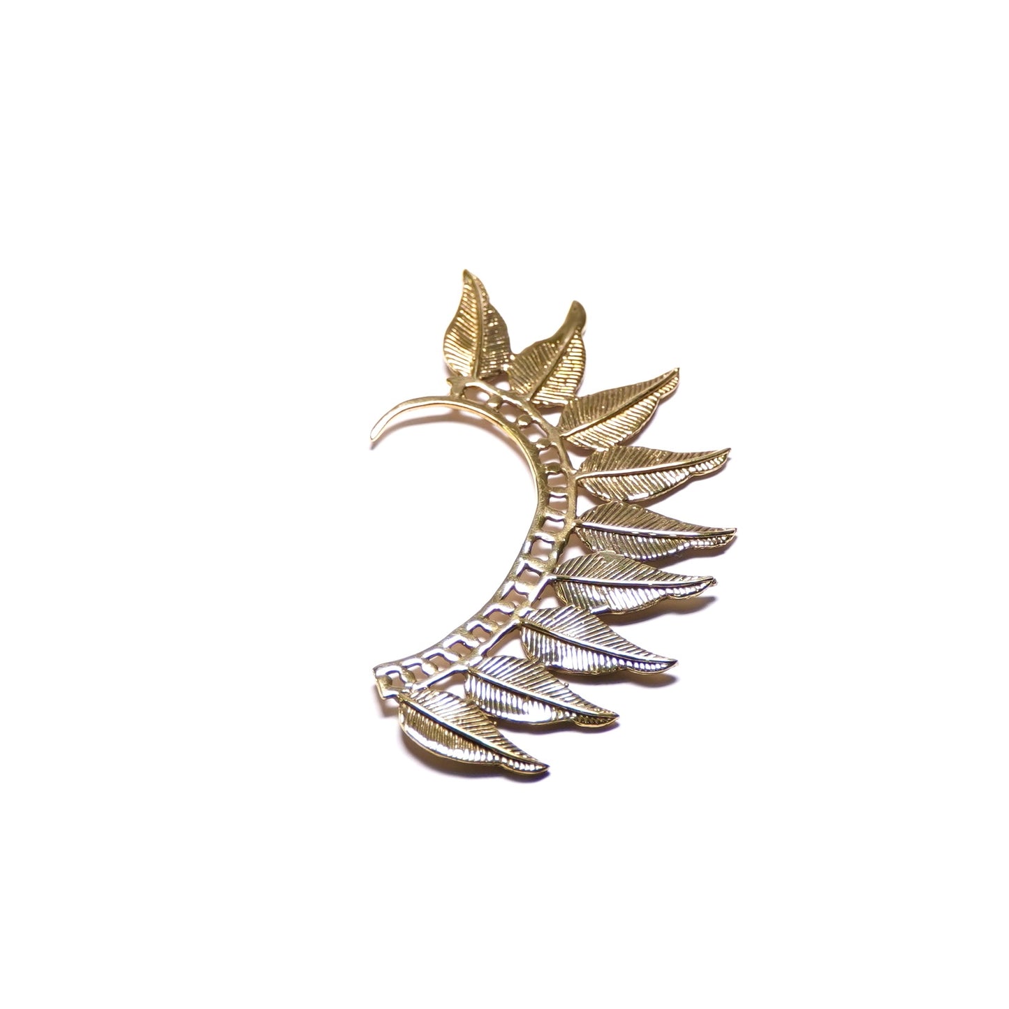 Feather Fan Ear Cuff Earrings