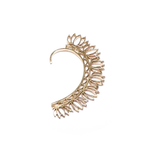 Lotus Petal Filigree Ear Cuff