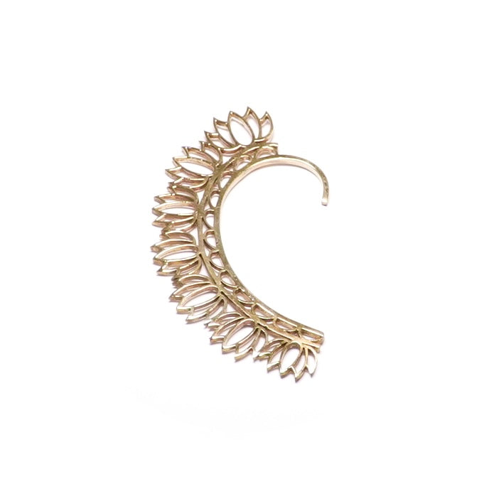 Lotus Petal Filigree Ear Cuff