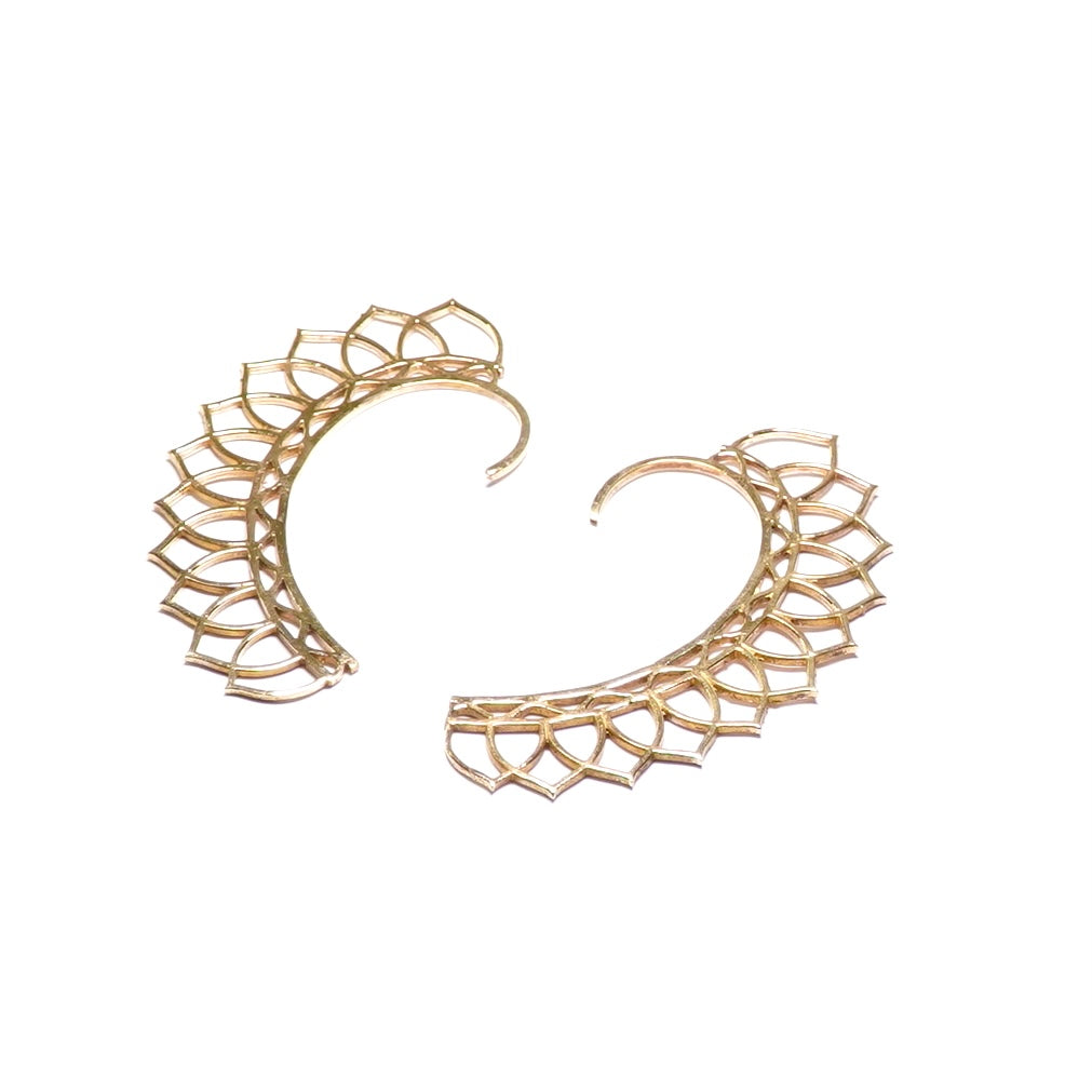 Petal Grid Ear Cuff Earrings