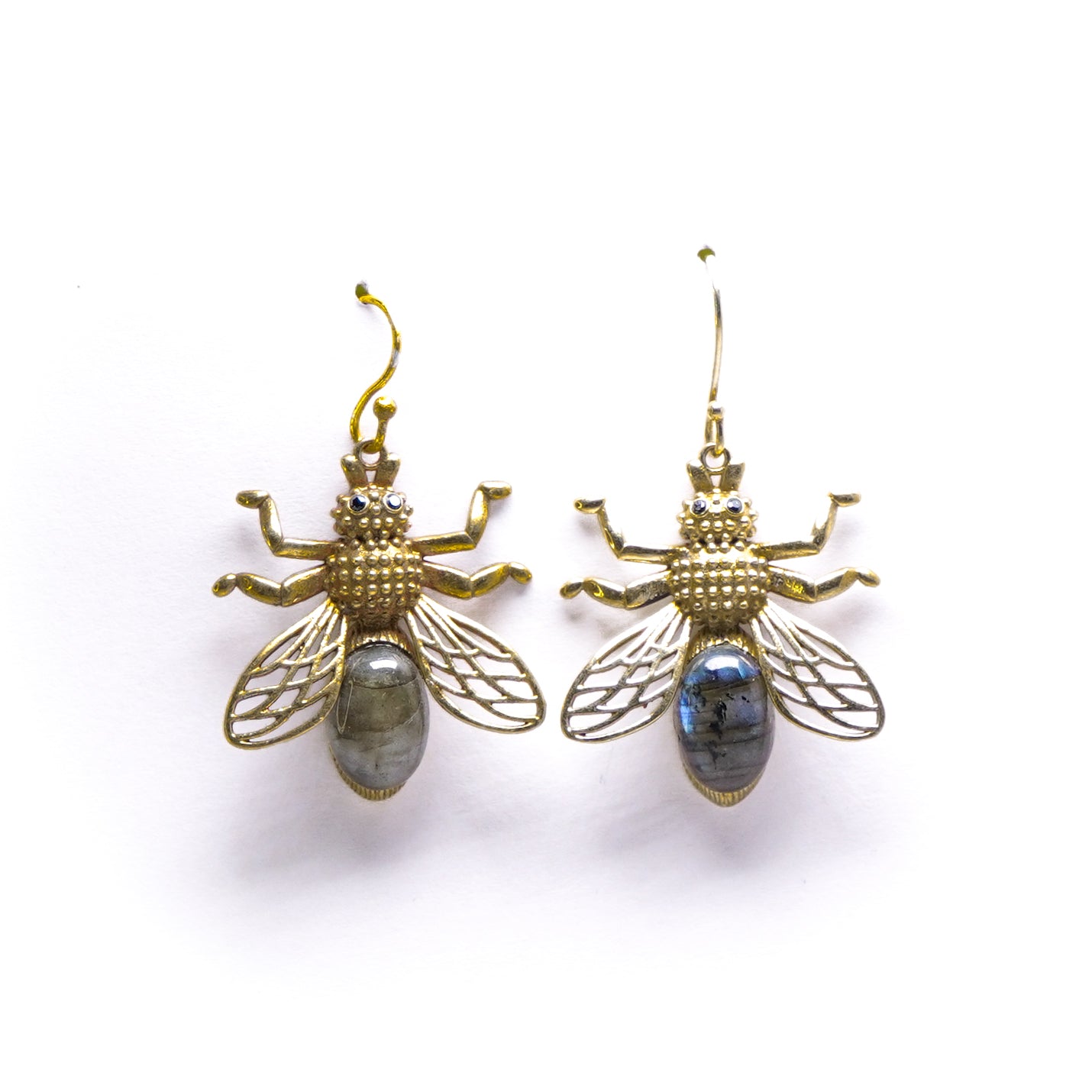 Bee Labradorite Drop Earrings