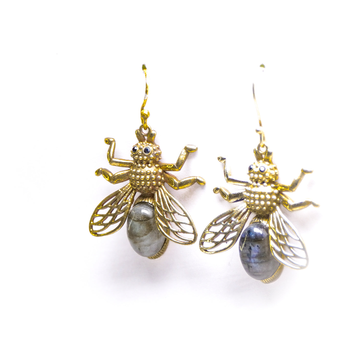 Bee Labradorite Drop Earrings