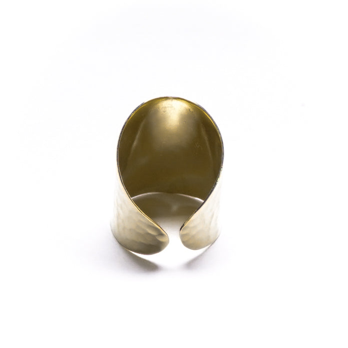 Statement Hammered Ring