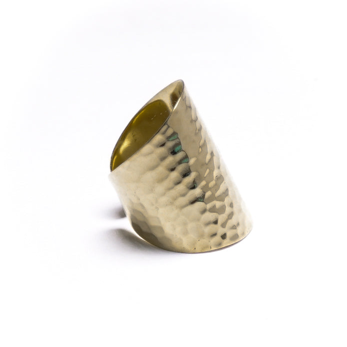 Statement Hammered Ring
