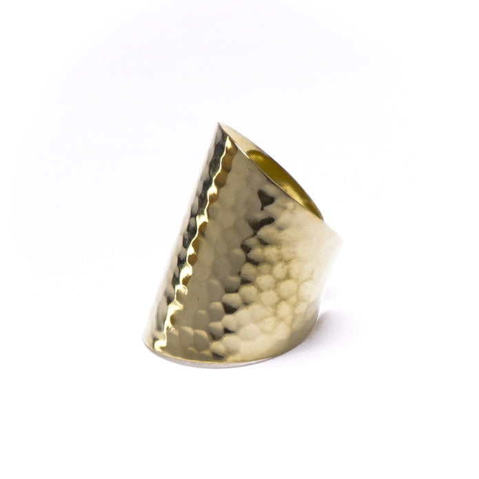 Statement Hammered Ring