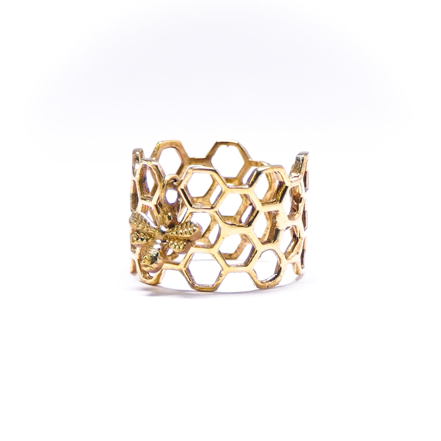 Honeycomb Bee Ring