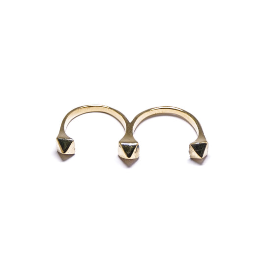 Pyramid 2-Finger Ring