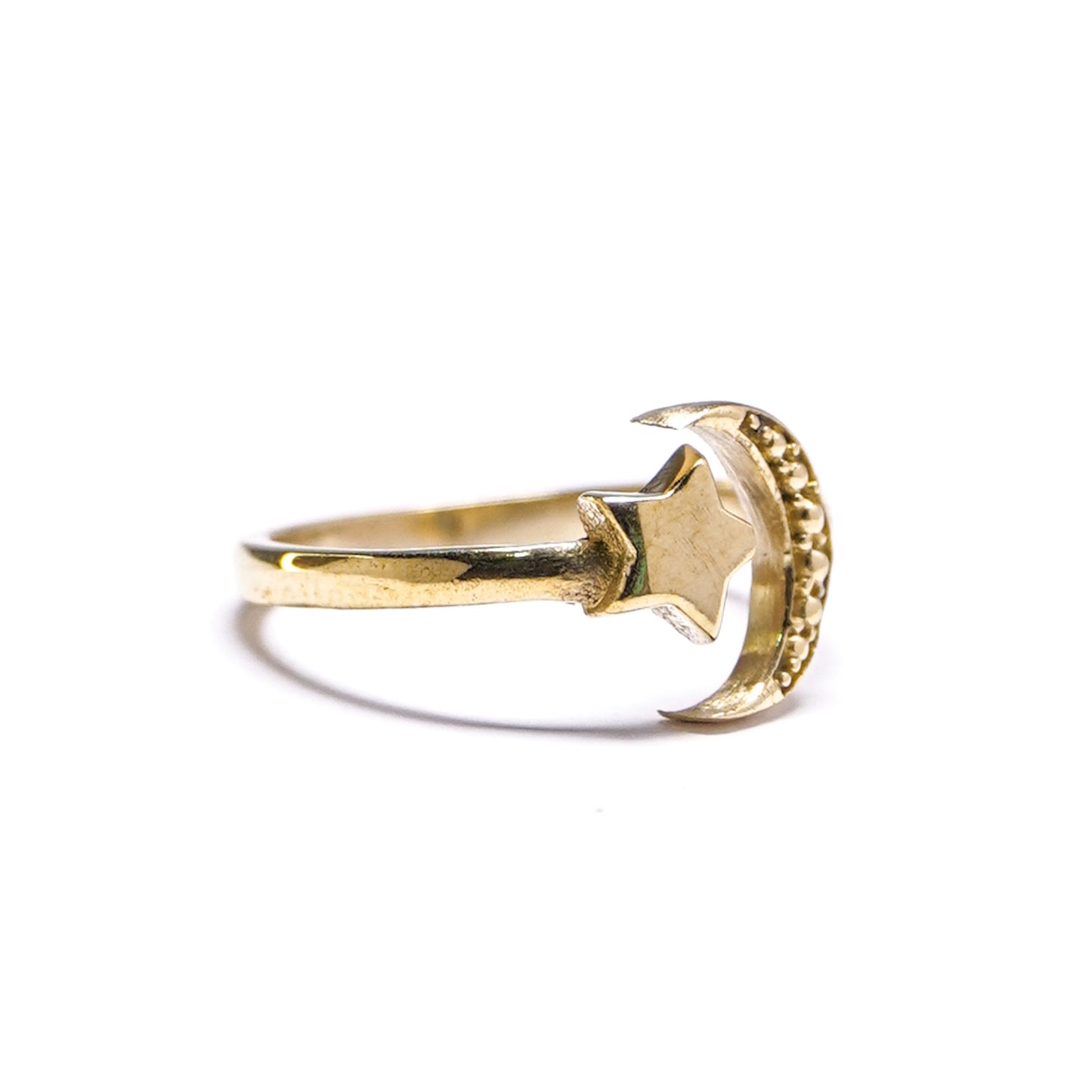 Moon + Star Ring