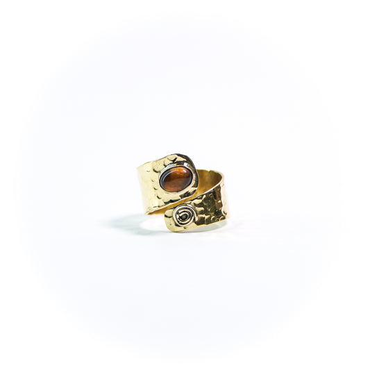 Hammered Wrap Ring