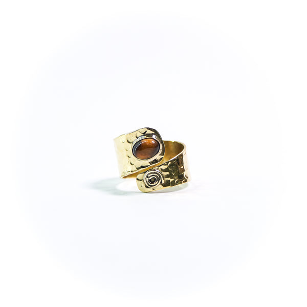 Hammered Wrap Ring