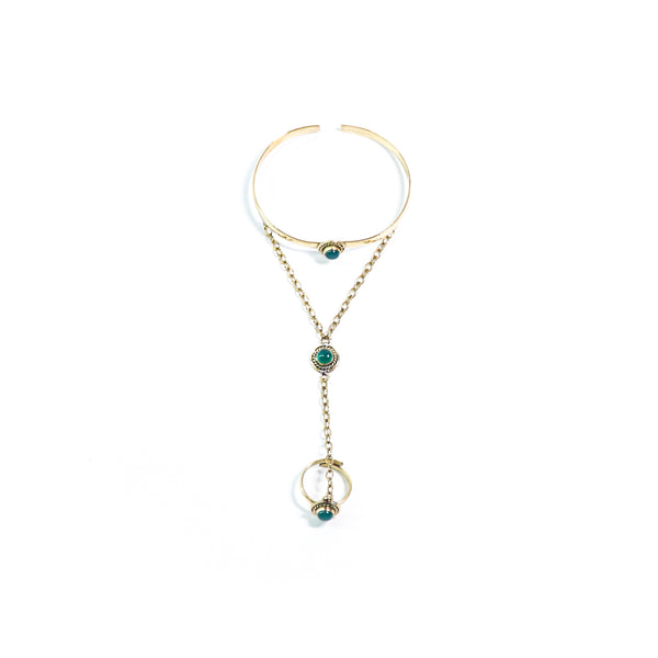 Green Onyx Hand-chain