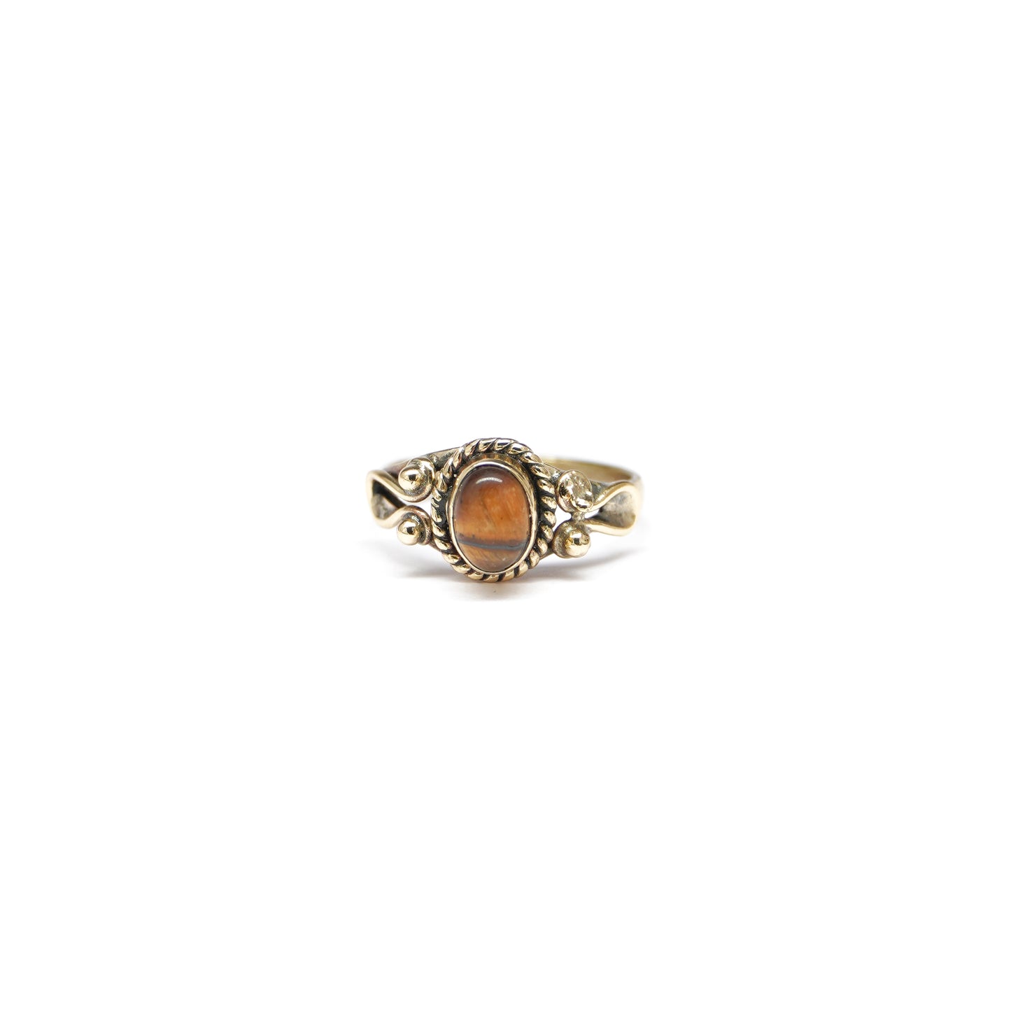 Ornate Oval Stone Ring