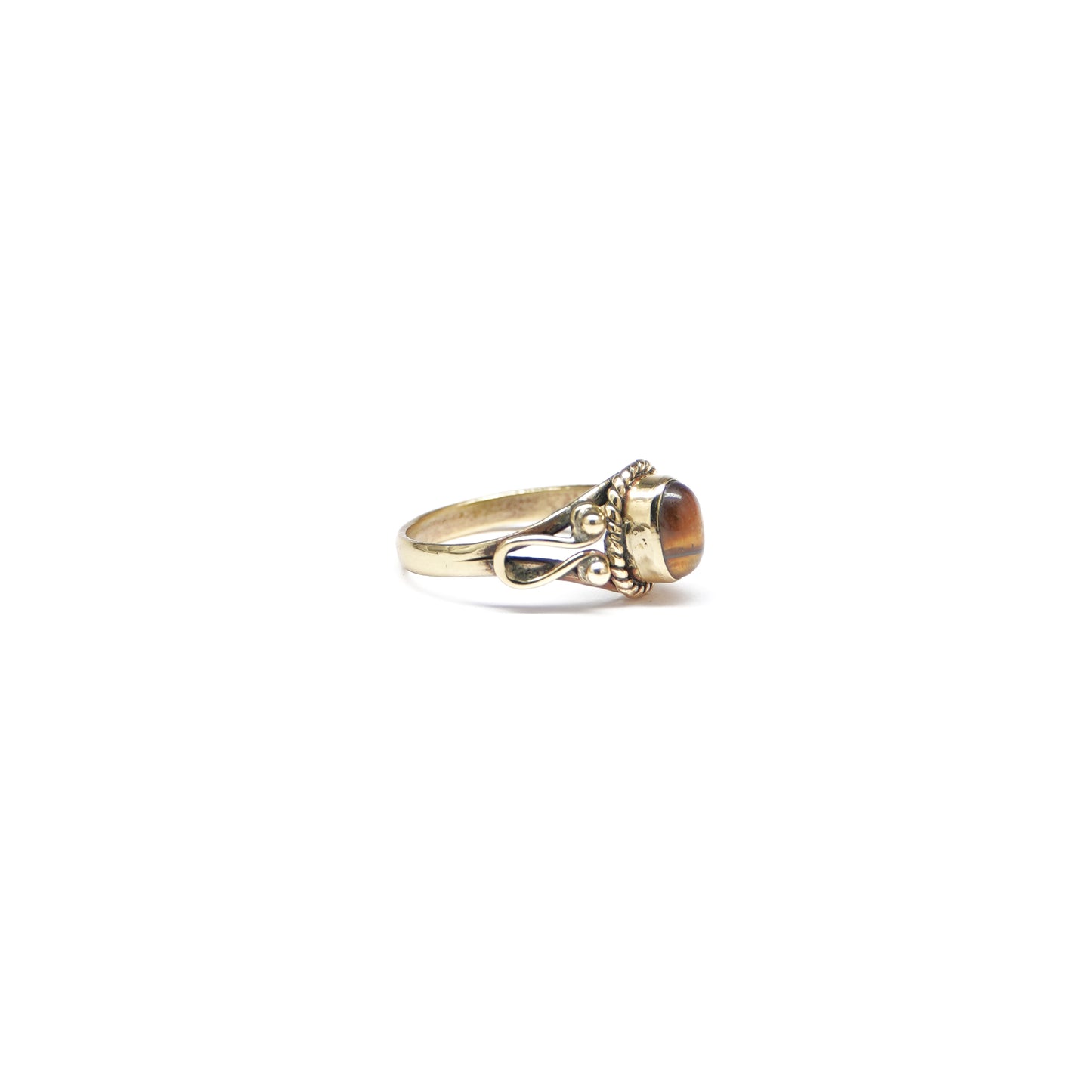 Ornate Oval Stone Ring