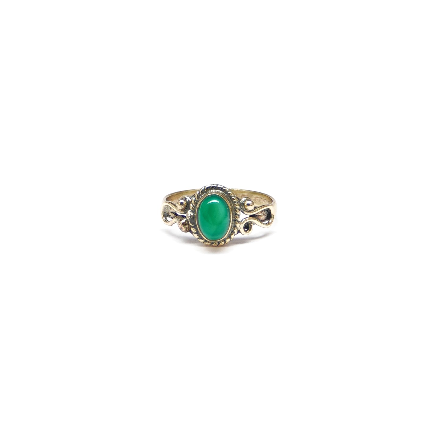 Ornate Oval Stone Ring