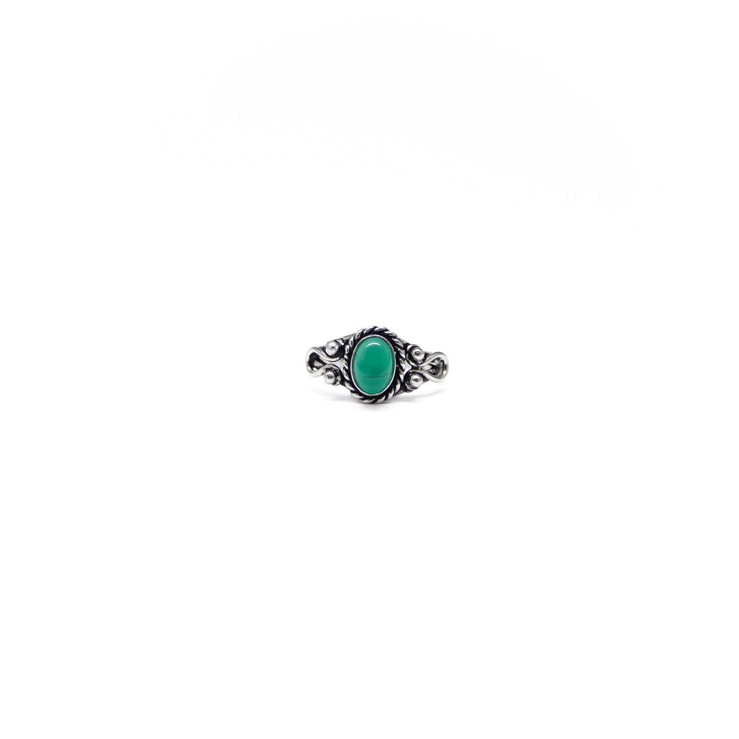 Ornate Oval Stone Ring