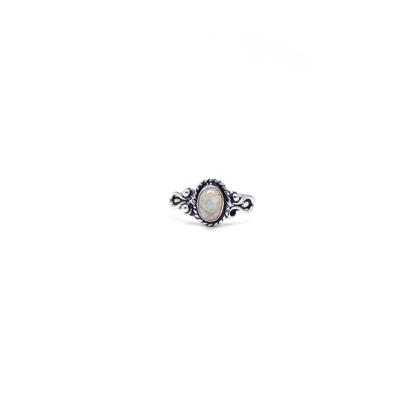 Ornate Oval Stone Ring