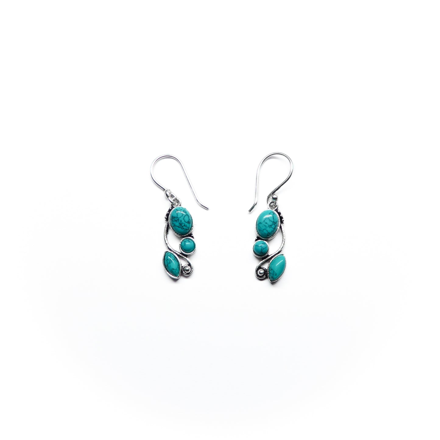 Triple Vine Drop Earrings