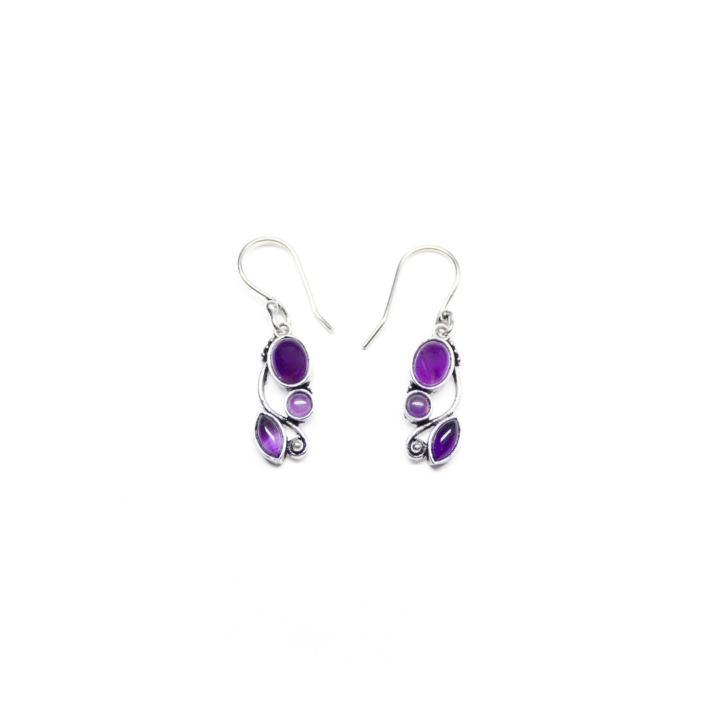 Triple Vine Drop Earrings